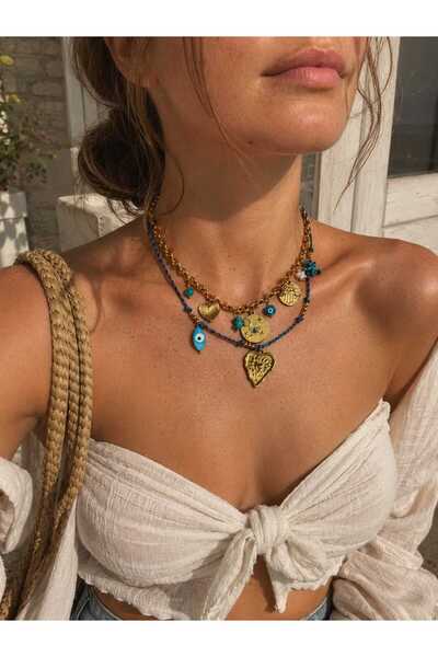 Mope Accessories Bohemian Sea Layered Necklace Set of 2