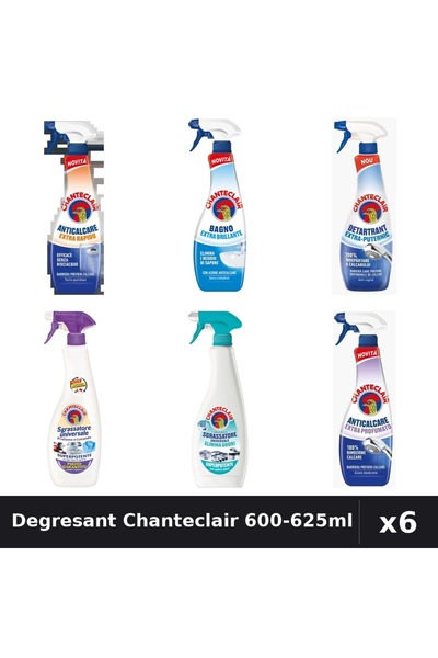 Chanteclair Set 6 Degresant Universal 600-625ml - Anti-Miros, Extra Rapid, St...