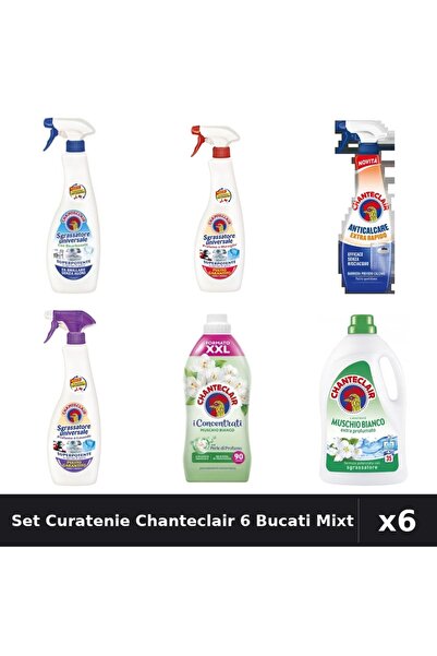 Chanteclair Set 6 Degresant și Detergent - 600ml, 625ml, 1575ml, 1800ml - Cur...