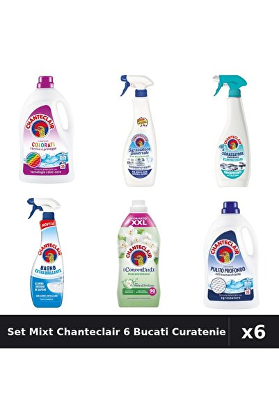 Chanteclair Set 6 Curatenie - Detergent, Degresant, Balsam - 1575ml, 1800ml, ...