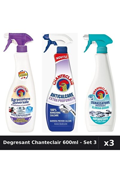 Chanteclair Set 3 Degresant Universal 600-625ml - Lavanda, Anti-Miros, Extra ...