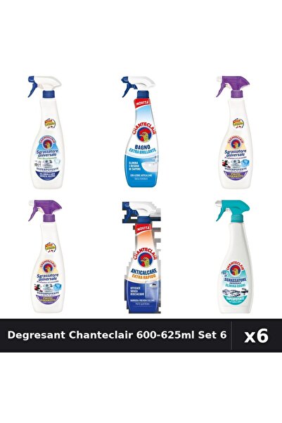 Chanteclair Set 6 Degresant Universal 600-625ml - Bicarbonat, Lavanda, Mosc A...