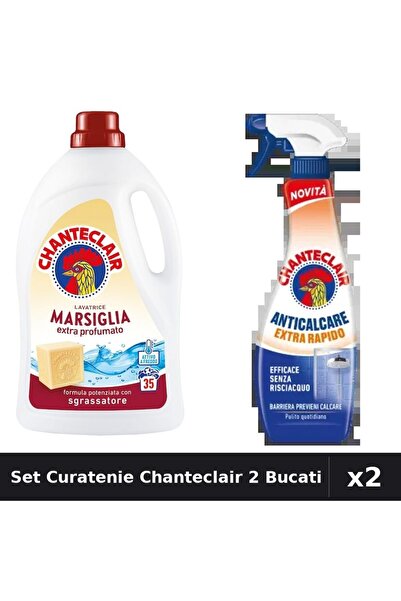 Chanteclair Set 2 Detergent Lichid + Degresant 1575ml 625ml - Marsilia, Extra...