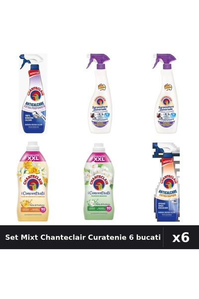 Chanteclair Set 6 Degresant și Balsam Rufe 625ml-1800ml - Lavanda, Mosc Alb, ...