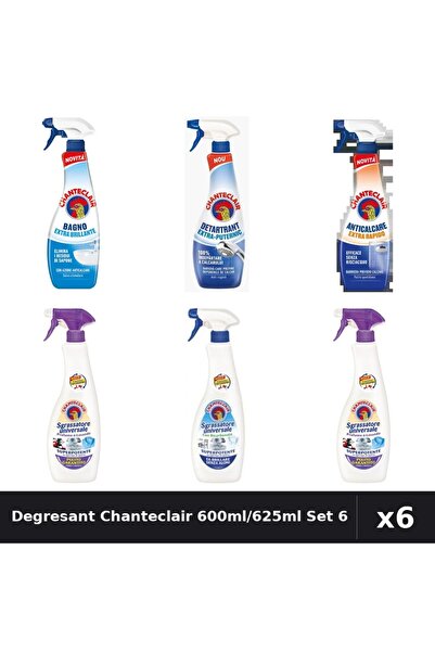 Chanteclair Set 6 Degresant Universal 600ml/625ml - Bicarbonat, Lavanda, Mosc...