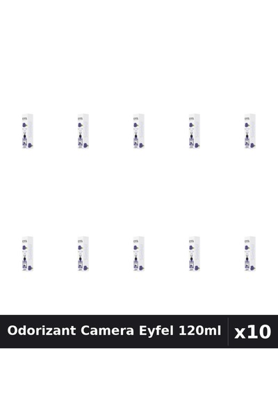 Eyfel Set 10 Odorizante Camera cu Betisoare - Aroma Zambile, Parfum Intens 120ml