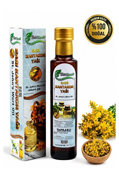 TARİHİ YAPRAKLI Sarı Kantaron Yağı 250 ml Doğal Bitkisel Bakım Yağı