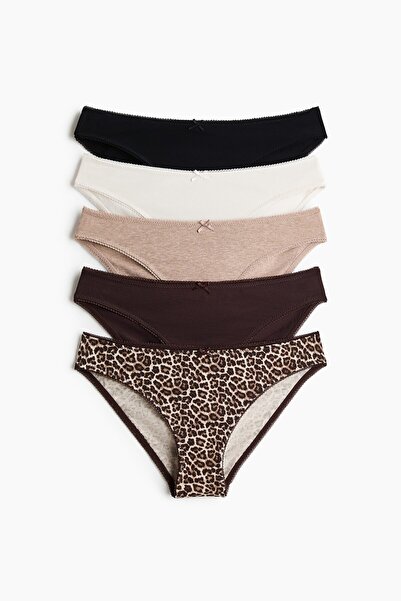 H&M 5'li Pamuklu Bikini Külot
