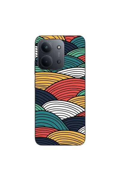 OEM Θήκη συμβατή με Xiaomi Redmi 15C Σιλικόνης Gel TPU με Αφηρημένο Ριγέ Σχέδ...