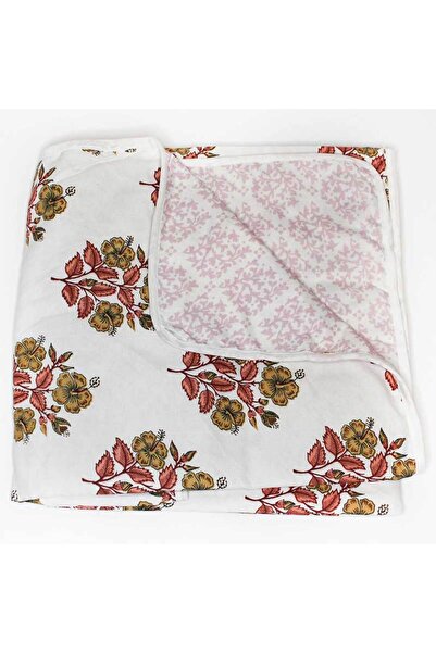 Weswadesi Reversible Baby Dohar – Pink and Mustard Yellow print