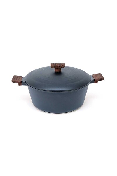 Chefline وعاء طهي من الرخام المصبوب مقاس 32 سم