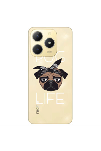 Other Realme C61 Pug Life Transparent Silicone TPU Θήκη