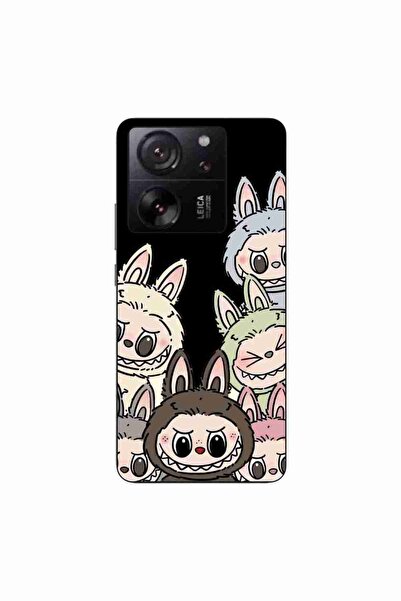 OEM Husa compatibila cu Xiaomi 13T Silicon Gel Tpu Model Labubu Pattern Black