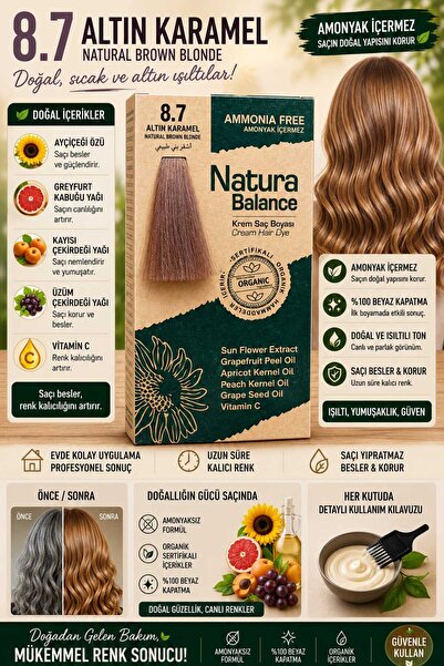 NATURABALANCE Natura Balance Kalıcı Krem Saç Boyası – Amonyaksız Formül – ALT...