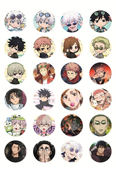 nihonwosekai Set de stickere anime Jujutsu Kaisen 24 bucăți