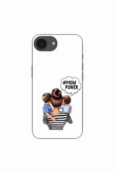 OEM Case compatible with Apple iPhone 16e Silicone Gel Tpu Model Mom of Boys