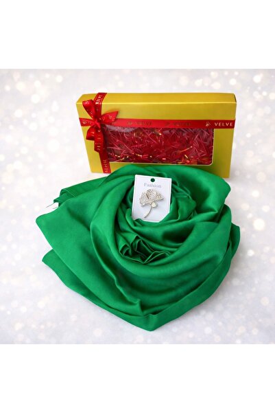 velve Pachet Silky pentru femei, cu esarfa eleganta si brosa, in cutie cadou,...