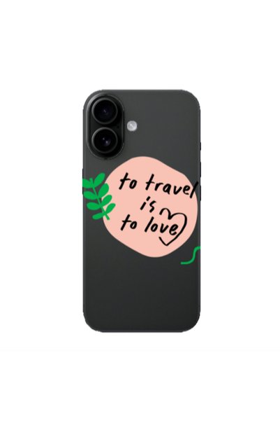 Other Apple Iphone 16 plus To Travel is to Love Transparent Silicone TPU Θήκη