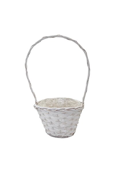 AFO Cos Mediu Rotund Conic Alb 28cm
