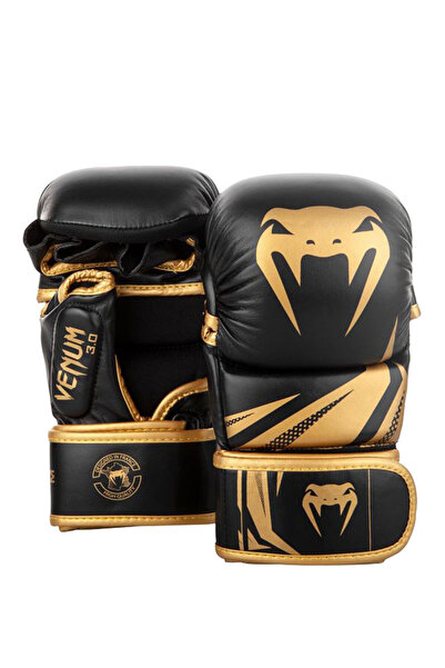 Venum MMA Sparring Gloves Challenger 3.0 Black Gold Unisex Boks Eldiveni