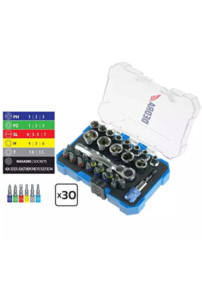 DEDRA EXIM Screwdriver bit Top Bottom Set 30pcs