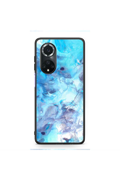 Other Huawei Nova 9 Marble Clouds Black Glossy Θήκη