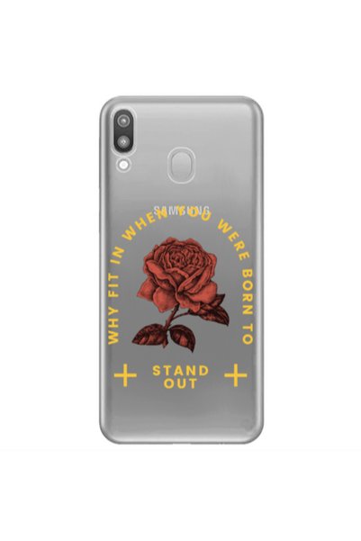 Other Samsung M20 Stand out Transparent Silicone TPU Θήκη