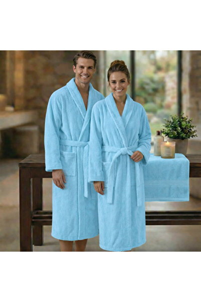 NufJoy %100 COTTON Bathrobe, Unisex, 420 GSM, Super Absorbent, Resistant and ...