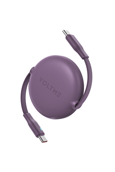 VOLTME Powerlink YoYo Retractable Type-C to Type-C Cable - 60W PD 3.0 Super F...