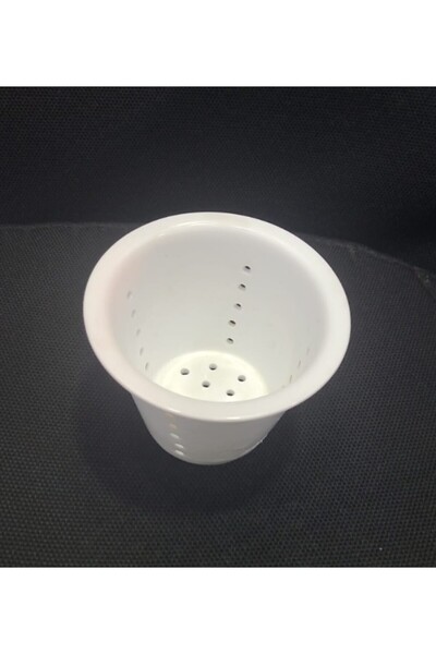 esdekor 8cm Diameter Porcelain Strainer Filter 1 Piece