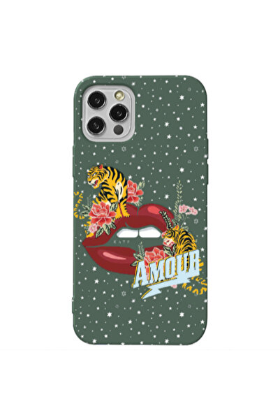 Other Apple iPhone 13 Pro Amour Dark Green Colored Silicone TPU Θήκη