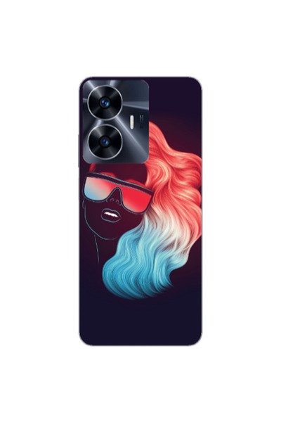 Other Realme Note 50 Girl with glasses Transparent Silicone TPU Θήκη