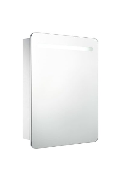 vidaxl Dulap de baie cu oglindă și LED-uri, 60 x 11 x 80 cm