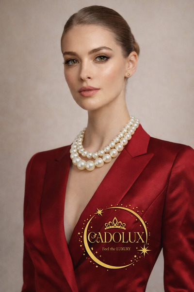 CADOLUX Set de 2 coliere cu imitație de perle IVORY, colecția DIVA, calitate ...