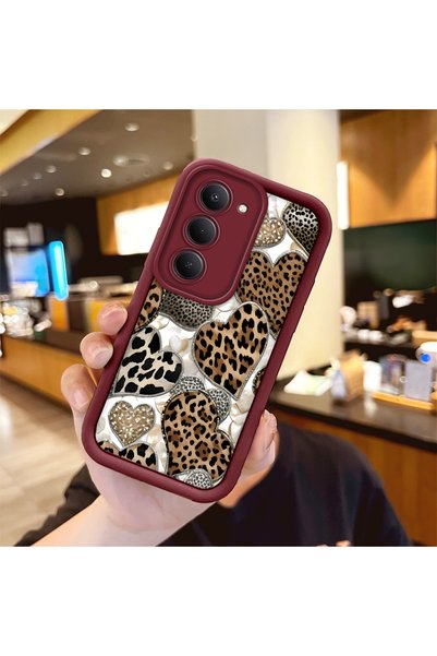 Hontinga Redmi 15 5g Compatible Case Camera Protector Claret Red Silicone Cou...
