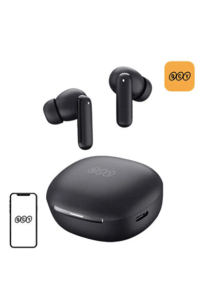 QCY Căști wireless MeloBuds HT16, Bluetooth 5.4, IPX4, negru