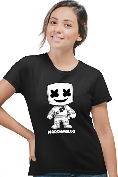 OEM Γυναικείο T-Shirt με σχέδιο Marshmello Chibi Καρτούν