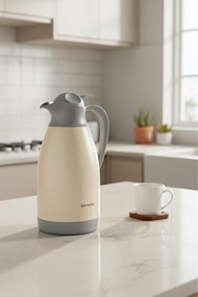 Yıldızan Terra Organik Grandio Steel Thermos Cream 2 Liters Terra Organik 102...