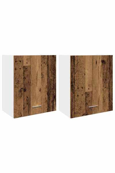 vidaxl Dulapuri suspendate “Lyon” 2 buc. lemn vechi 50x31x60cm