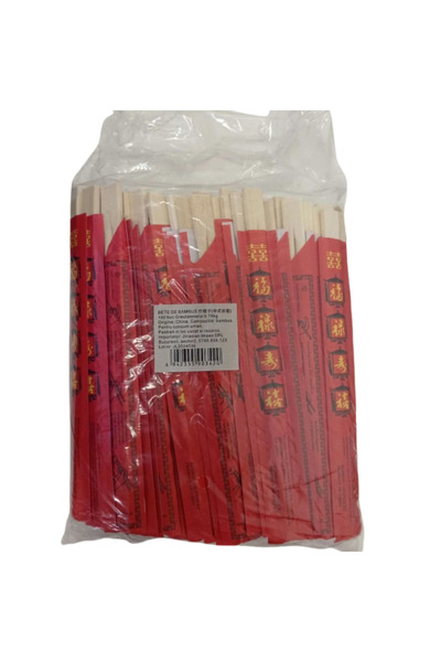 AsianRoots Red Bamboo chopsticks 100pcs