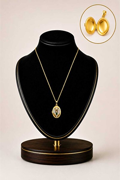 mdm style Phoenix Motif Openable Locket Necklace