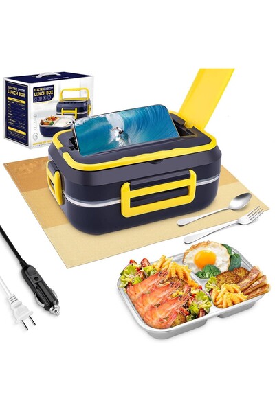 Ayawaska Electric Lunch Box for a Hot Meal at Work, on the Road or on a Trip,...