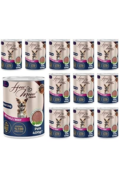SkyGOO How Meow Yetişkin Köpek Biftekli Pate Yaş Mama 400 Gr x 12 adet revify...