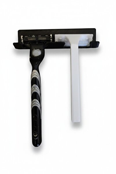 usin Siyah Yapışkanlı Traş Bıçak Bıçağı 2 Jilet İçin Traş Bıçaklık 2li Jiletlik Banyo Organizer