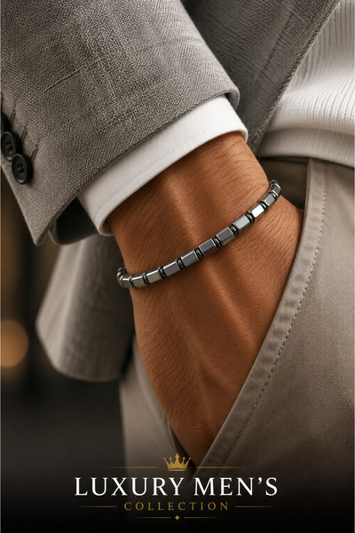 Jack Ferrero Luxury men's collection natural stone bracelet