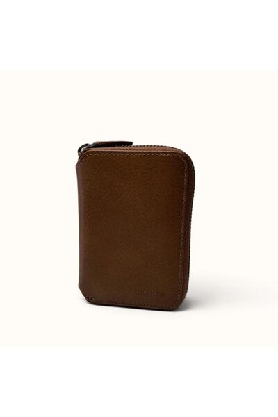 Grande Genuine Leather Zippered Card Wallet Card Holder