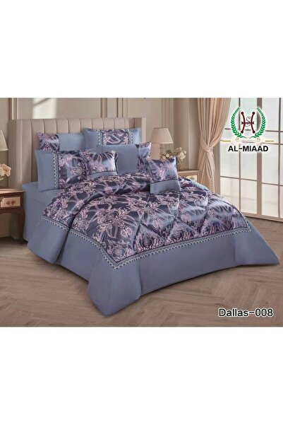 ALMIAAD Soft Touch Embossed Jacquard Bridal Bedspread - Bridal Jacquard Nafir...