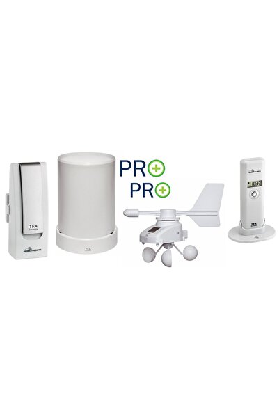TFA Dostmann Weatherhub iklim, yağmur ve rüzgar vericili meteoroloji istasyon...