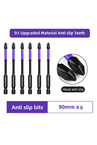 Choice 6 Pcs 90mm 6PC Upgraded High Hardness And Strong Magnetic Bit 25/65/70...