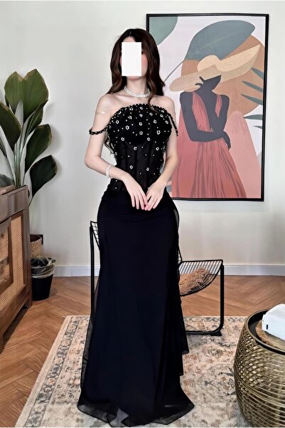 Liva فستان سهره اسود